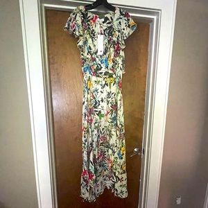 Gorgeous Parker NY high low floral dress, size Small, NWT